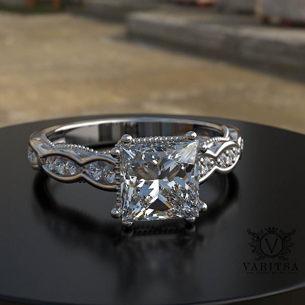 1.27ct Round Diamond Gold Engagement Ring - 01US79